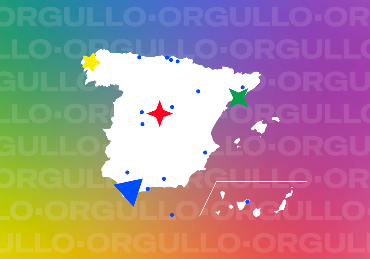 España muestra su orgullo: este es el mapa de las manifestaciones LGTBI que hay en tu municipio o cerca
